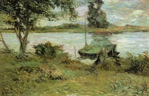 Main Product Photo of Banks of the Oise Painting by Paul Gauguin