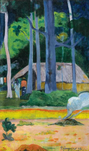 Cabane Sous Les Arbres by Oil Painting Reproduction