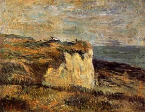 Main Product Photo of Cliff Near Dieppe Painting by Paul Gauguin