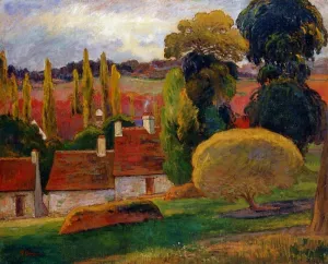 Farm in Brittany by Paul Gauguin - Hand-Painted Oil Painting Reproduction