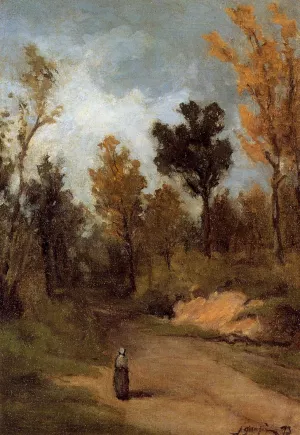 Forest Path by Paul Gauguin - Hand-Painted Oil Painting Reproduction