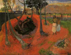 Idyll in Tahitgi by Paul Gauguin Oil Painting Reproduction