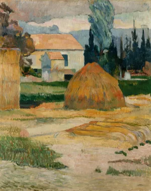 Landscape Near Arles by Oil Painting Reproduction