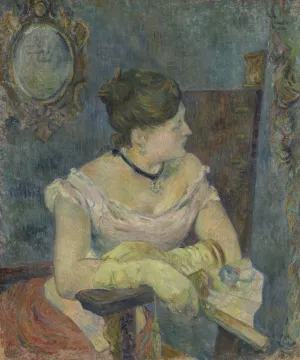 Madame Mette Gauguin in Evening Dress by Paul Gauguin - Hand-Painted Oil Painting Reproduction