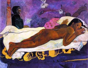 Manao Tupapau The Spirit of the Dead Keeps Watch by Paul Gauguin Oil Painting Reproduction
