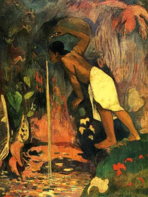 Pape Moe also known as Mysterious Water by Paul Gauguin Oil Painting Reproduction