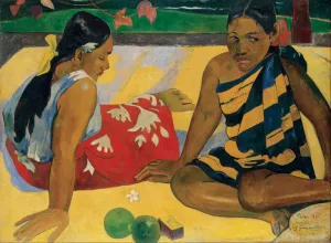 Parau Api. What News by Oil Painting Reproduction