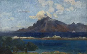 Paysage de Te vaa by Paul Gauguin - Hand-Painted Oil Painting Reproduction