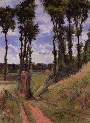 Poplars, Osny by Paul Gauguin - Hand-Painted Oil Painting Reproduction
