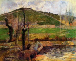 River Aven Below Mount Sainte-Marguerite by Paul Gauguin Oil Painting Reproduction
