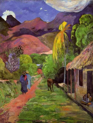 Road in Tahiti by Paul Gauguin Oil Painting Reproduction