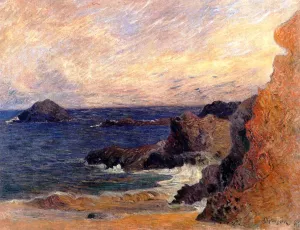 Rocky Coast by Paul Gauguin Oil Painting Reproduction