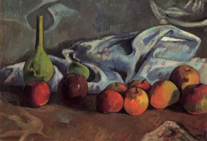 Still Life with Apples and Green Vase by Paul Gauguin Oil Painting Reproduction