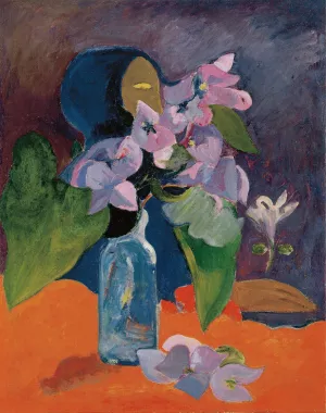 Still Life with Flowers and Idol by Oil Painting Reproduction