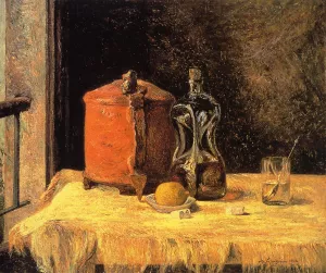 Still Life with Mig and Carafe by Paul Gauguin Oil Painting Reproduction