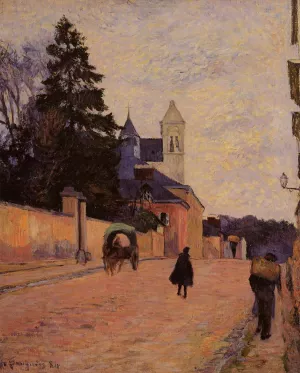 Main Product Photo of Street in Rouen Painting by Paul Gauguin
