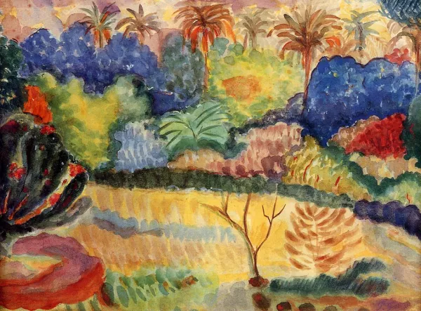 Paul Gauguin Tahitian Landscape Oil Painting - PaulGauguinArt.org