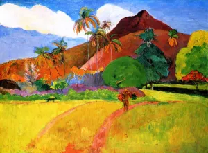 Tahitian Landscape by Paul Gauguin Oil Painting Reproduction