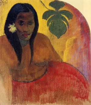 Tahitian Woman by Paul Gauguin - Hand-Painted Oil Painting Reproduction