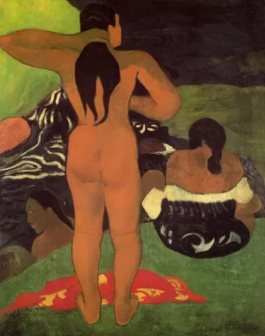 Tahitian Women Bathing by Paul Gauguin Oil Painting Reproduction