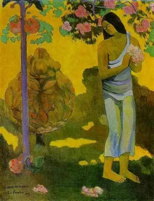 Te Avae No Maria also known as Month of Mary by Paul Gauguin Oil Painting Reproduction