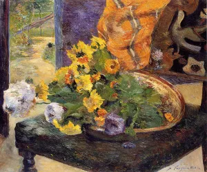 The Makings of a Bouquet by Paul Gauguin - Hand-Painted Oil Painting Reproduction