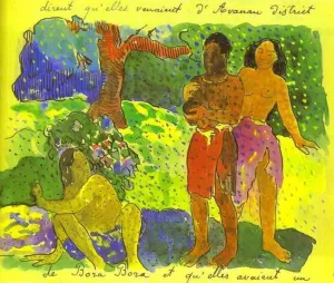 Main Product Photo of The Messengers of Oro Painting by Paul Gauguin