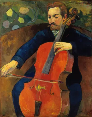 The Violoncellist Schneklud by Paul Gauguin - Hand-Painted Oil Painting Reproduction
