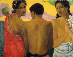 Three Tahitians by Paul Gauguin - Hand-Painted Oil Painting Reproduction