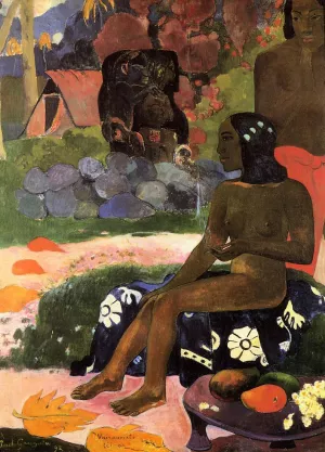 Viaraumati Tei Oa also known as Her Name is Viaraumati by Paul Gauguin - Hand-Painted Oil Painting Reproduction