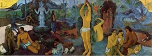 Where Do We Come From What are We Doing Where are We Going by Paul Gauguin - Hand-Painted Oil Painting Reproduction