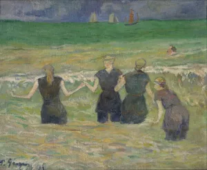 Women Bathing by Oil Painting Reproduction